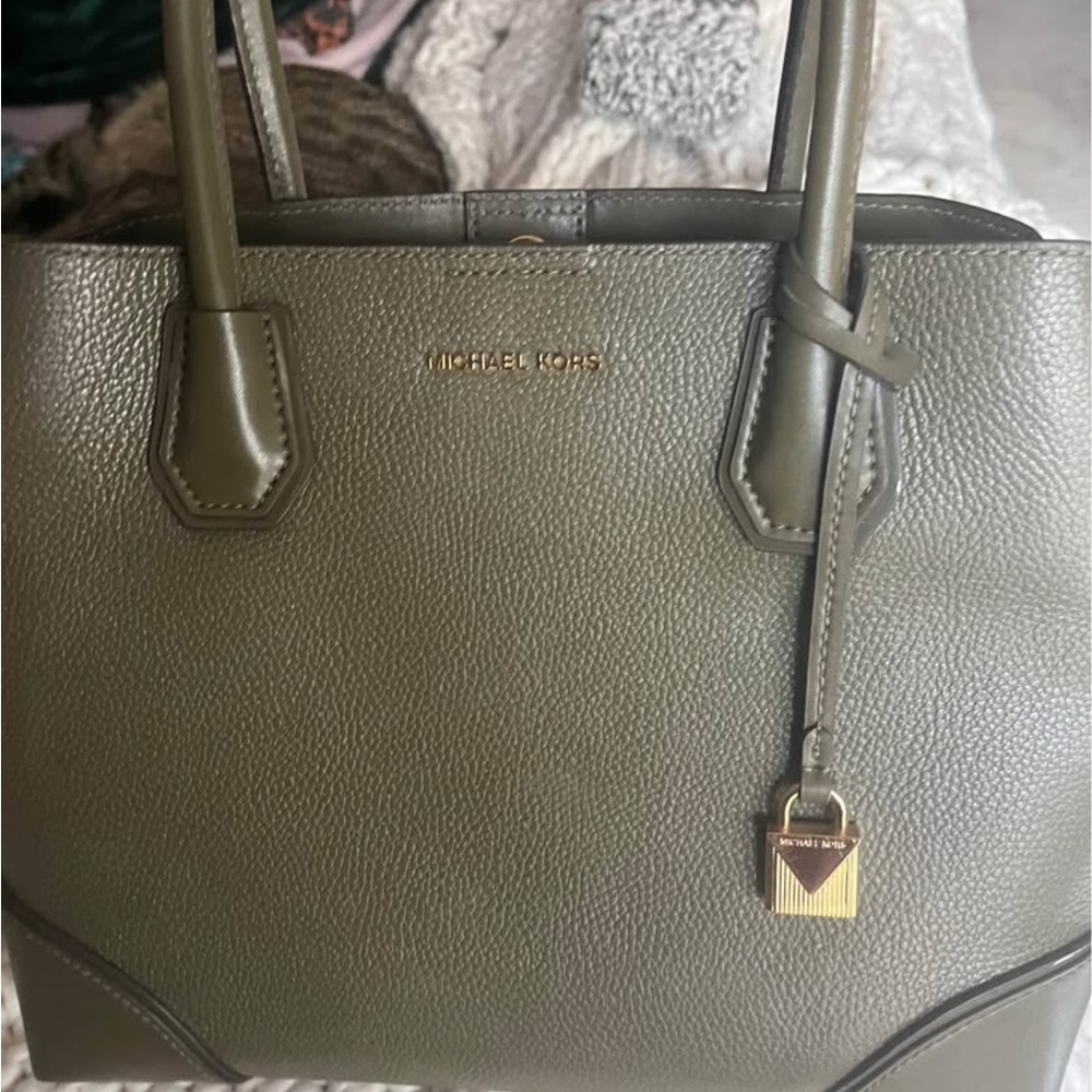 Michael Kors Olive Satchel Bag